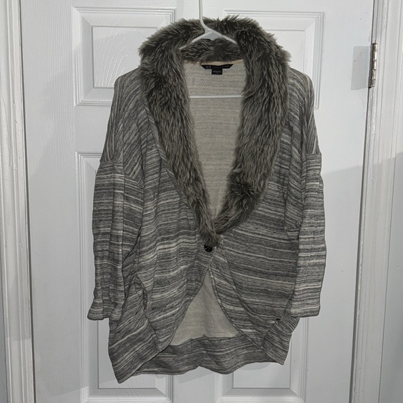Armani Exchange A | X Size medium jacket coat cardigan fuzzy sweater jacket AX - Picture 2 of 10
